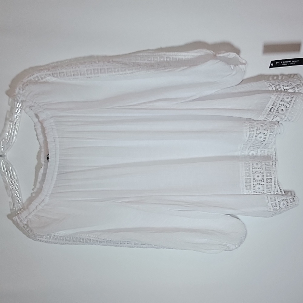 ZAC & RACHEL | Lace Detail White Top